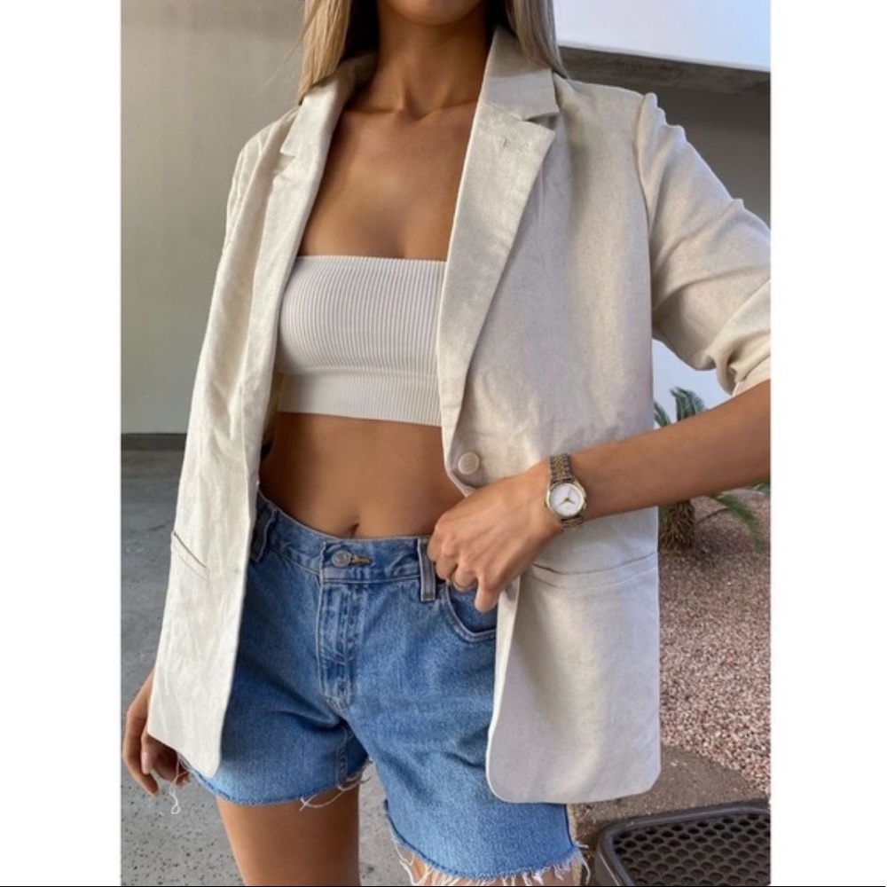 Urban Outfitters Linen Blazer
